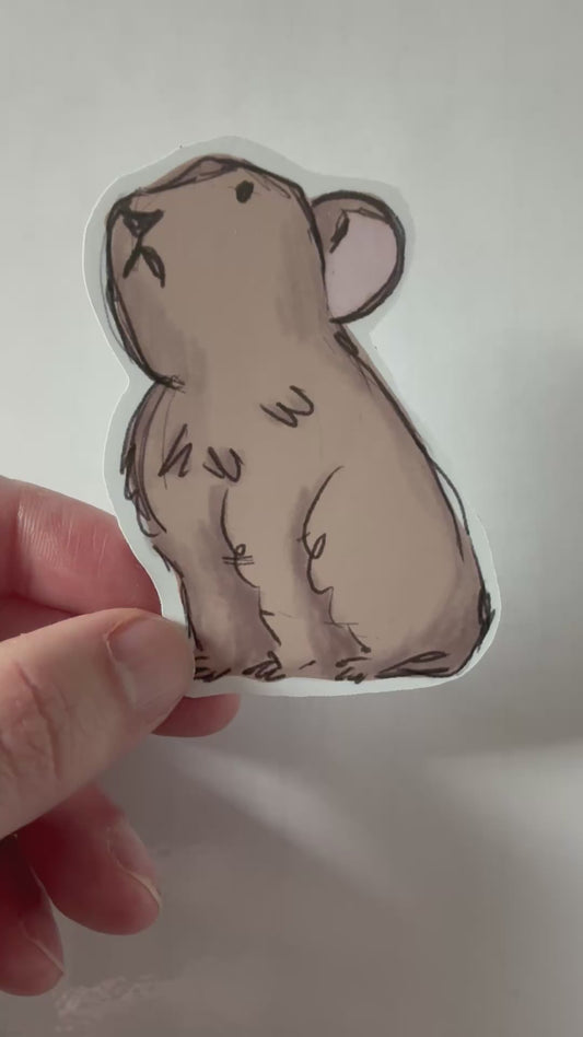 Grumpy Pika Sticker